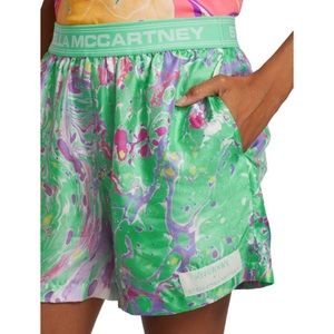Stella McCartney Timothy Silk Twill Women’s Shorts in Green